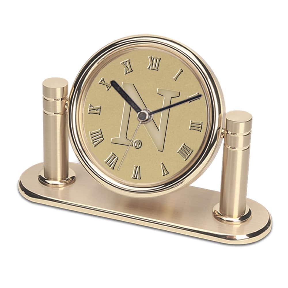 Jardine - Northwestern Wildcats Arcadia Desk Clock - Gold