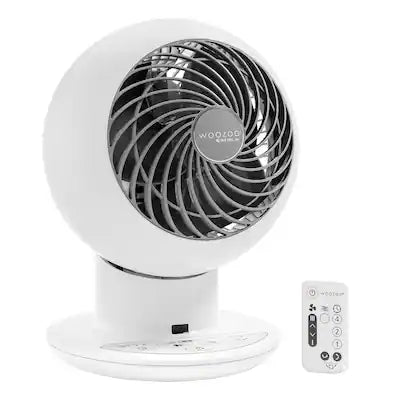 WOOZOO - Compact Globe Oscillating Fan w/ Remote - 5 Speed