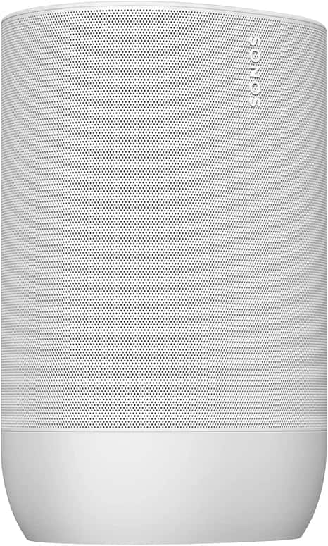 Sonos - Refurbished Excellent - Move 1 Battery-Powered smart Speaker, Wi-Fi and Bluetooth with Alexa Built-in - White