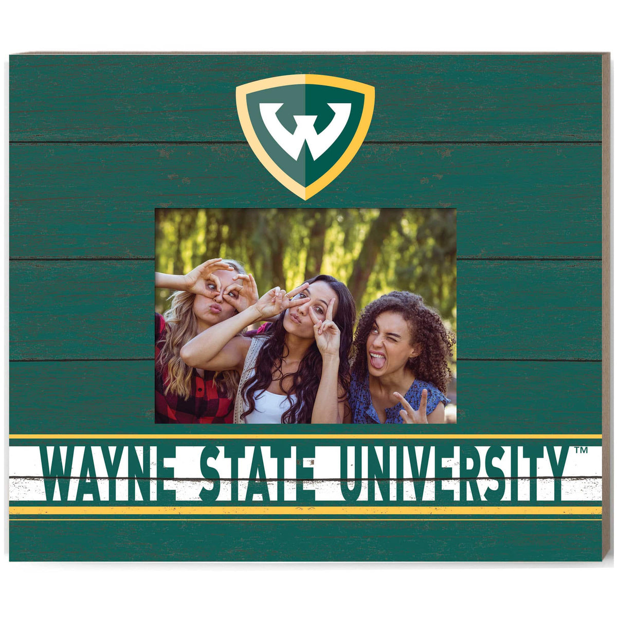 Jardine - Wayne State Warriors 11" x 13" Team Spirit Scholastic Picture Frame - Green
