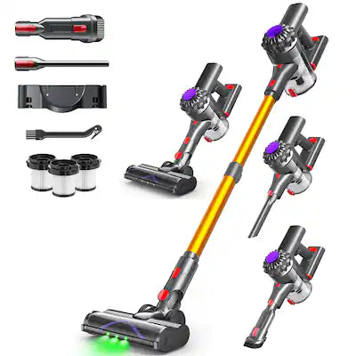 COQOOL - Cordless Stick Vacuum Cleaner 450W/48Kpa, 45 Mins Max Runtime, for Pet Hair Car Carpet Hardwood Floor