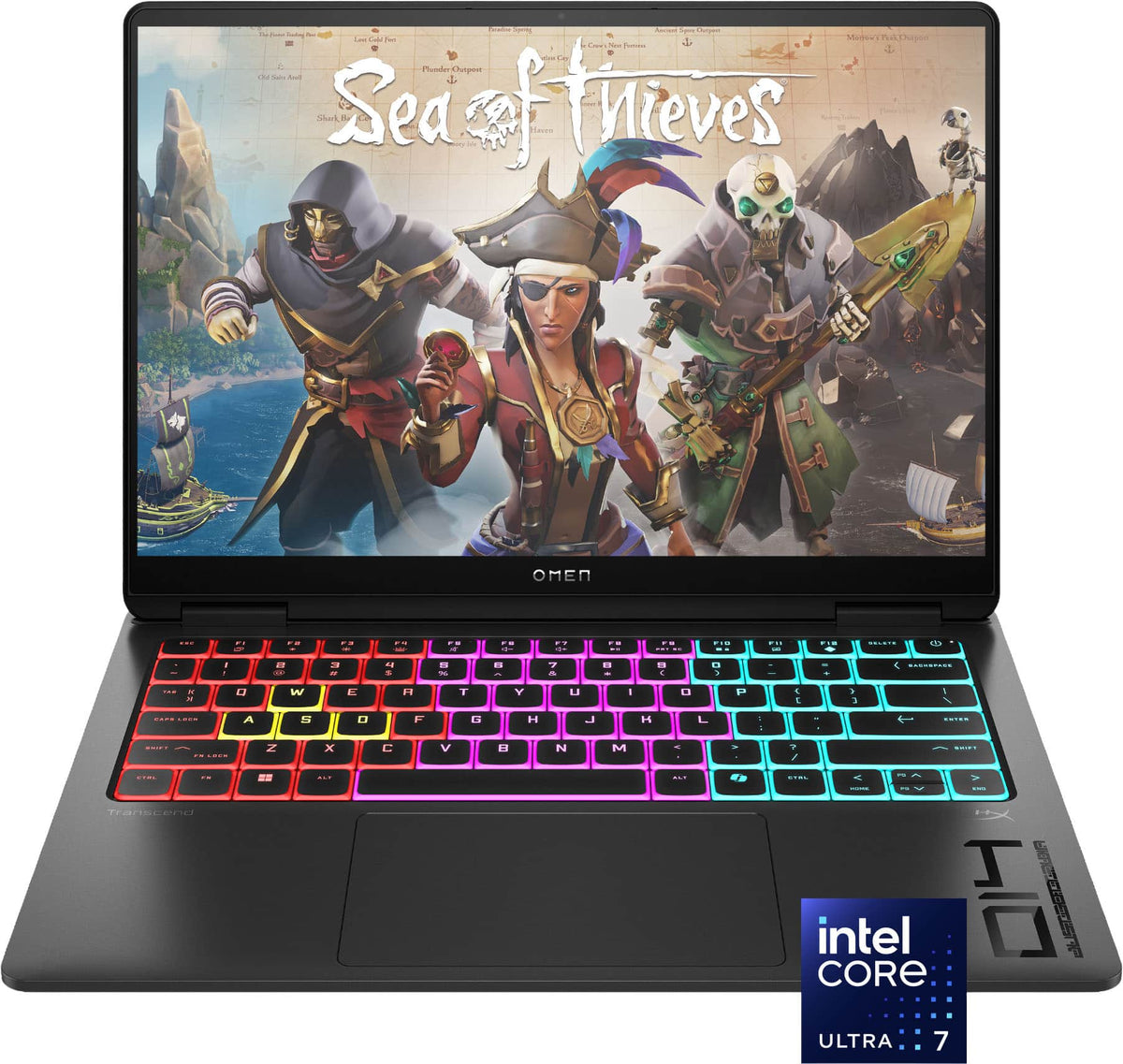 HP OMEN - Transcend 14" 120Hz 3K OLED Gaming Laptop - Intel Core Ultra 7 (2025) - 32GB Memory - NVIDIA GeForce RTX 5060 - 1TB SSD - Shadow Black