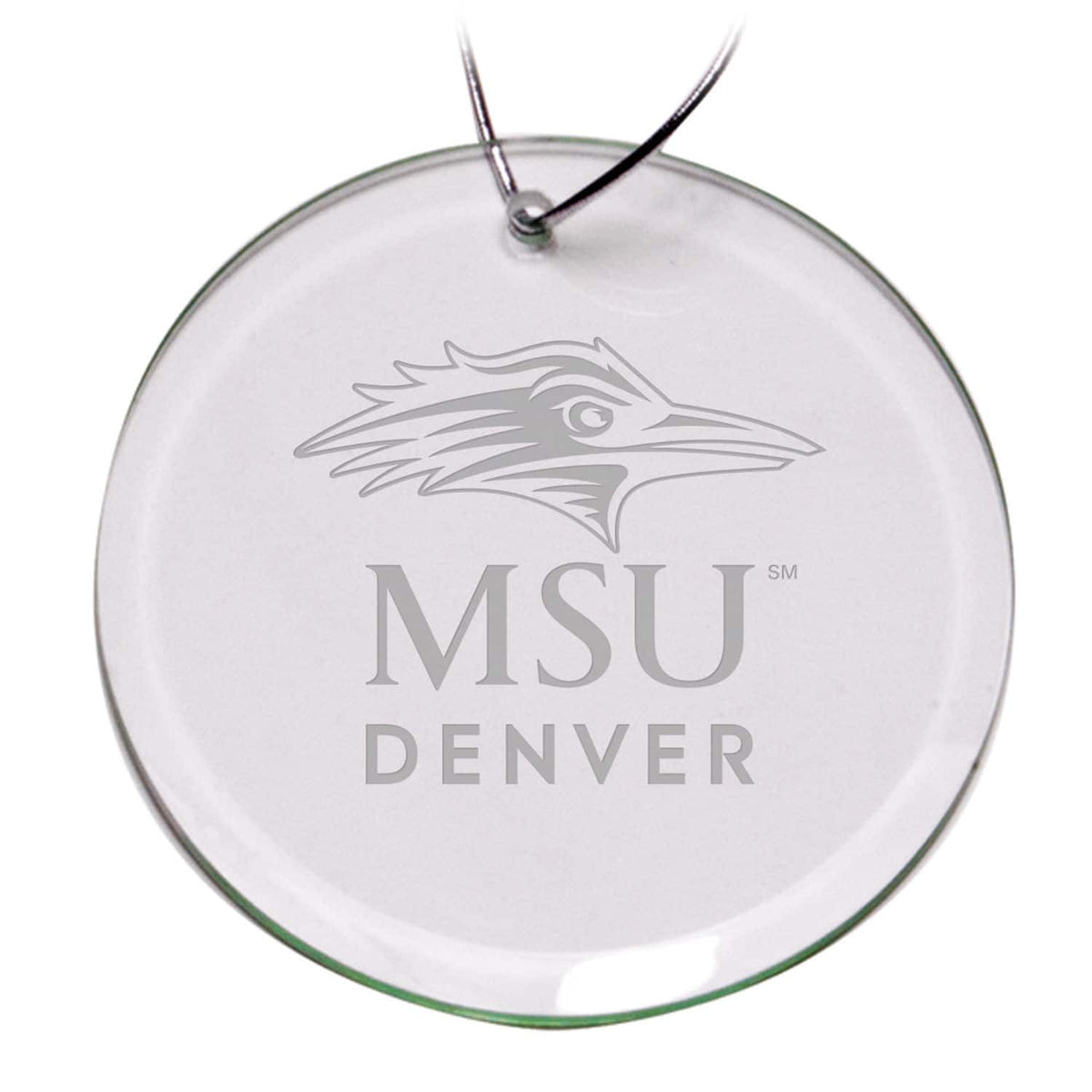 Jardine - MSU Denver Roadrunners 3'' Round Glass Ornament - Multicolor