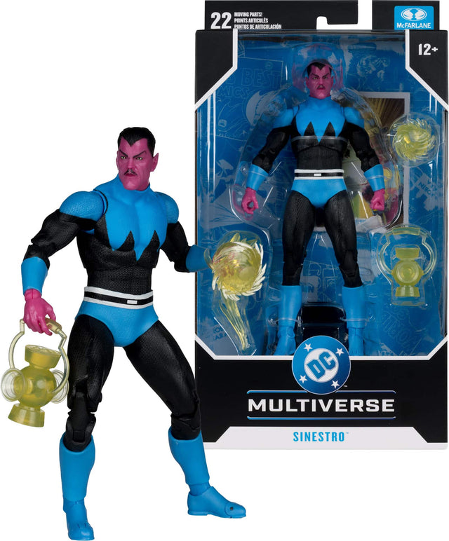 MOVING PARTS!  
22 POINTS ARTICULATIONS  
McFARLANE  
BEST MICS  
12+  
NISCY  
100  
WORLD  
DC  
MULTIVERSE  
SINESTRO