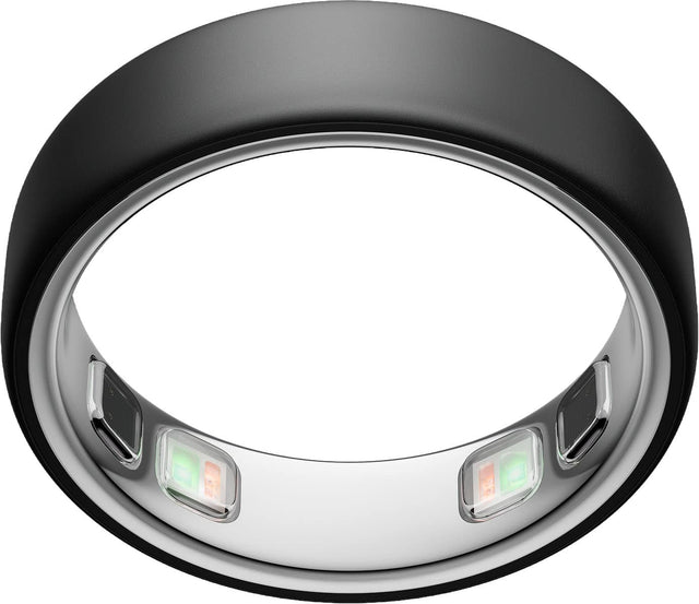 Front. Oura - Oura Ring 5 - Smart Ring - Size Before You Buy with OR5 Sizing Kit - Size 11 - Stealth.