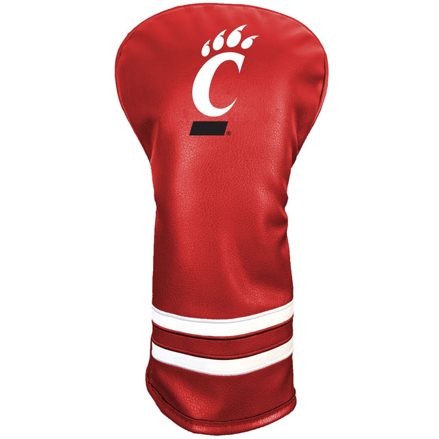 Front. Team Golf - Cincinnati Bearcats Retro Driver Headcover - Multicolor.