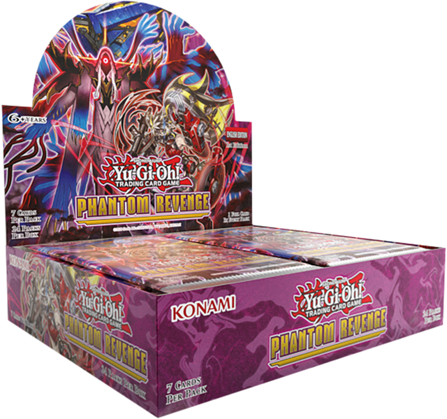 6 YEARS DGS DO be 10n 7 Comt R FAE 24 PAGw BEC IIX Yu u.Gi-Oh! Oh! TRADING CARD GAME PHANTOM REVENGE Yu Yu-Gi-Oh! NuGiOhE KONAMI CARD GAME TRADING CARDS GAME REVENGE PHANTOM REVENGE 34 Buma 2 CARDS Boz 7 PACK PER N BE

Corrected text:
6 YEARS DGS DO be 10n 7 Comt R FAE 24 PAGw BEC IIX Yu u.Gi-Oh! Oh! TRADING CARD GAME PHANTOM REVENGE Yu Yu-Gi-Oh! NuGiOhE KONAMI CARD GAME TRADING CARDS GAME REVENGE PHANTOM REVENGE 34 Buma 2 CARDS Boz 7 PACK PER N BE

The image shows a Yu-Gi-Oh! Trading Card Game Phantom Reve