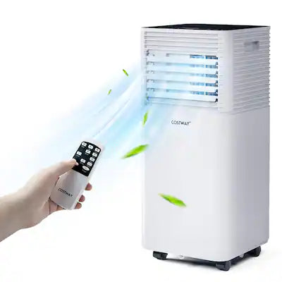 Costway - 8000 BTU ASHRAE Portable Air Conditioner 3-in-1 Air Cooler w/Dehumidifier & Fan Mode