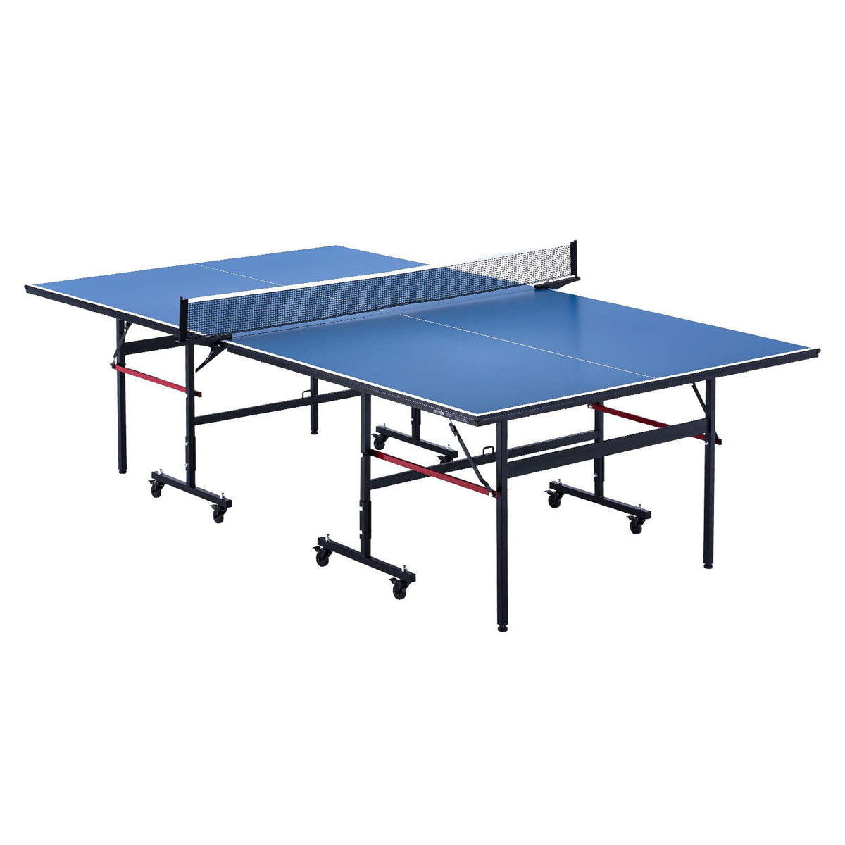 VEVOR - Ping Pong Table, Professional Table Tennis Game, Indoor MDF Portable Table Tennis Table, Foldable Ping Pong Table - Blue
