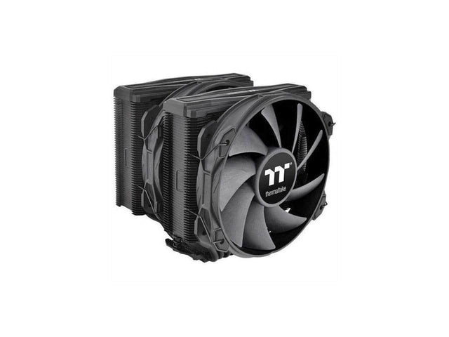Front. Thermaltake - Thermaltake TOUGHAIR 710 Black 250W TDP CPU Cooler, Intel LGA 1700/1200, AMD AM5/AM4 Dual-Tower Copper Base 7 Heat Pipes - Black.