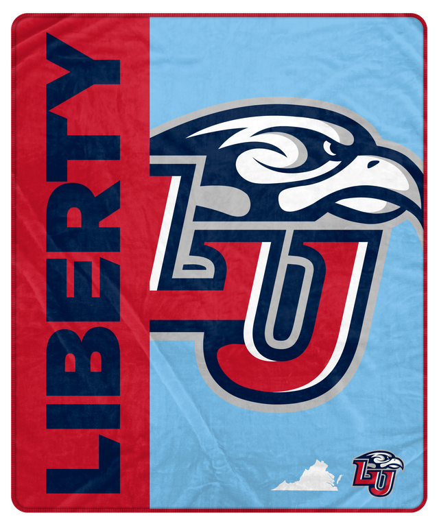 Front. Pegasus - Liberty Flames 50" x 60" Endzone Ultra Soft Throw Blanket - Multicolor.