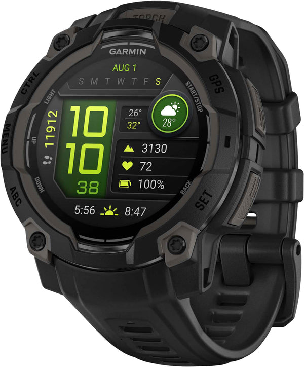 Garmin - Instinct  3 GPS Smartwatch 45 mm AMOLED - Black with Black Band - (2025)