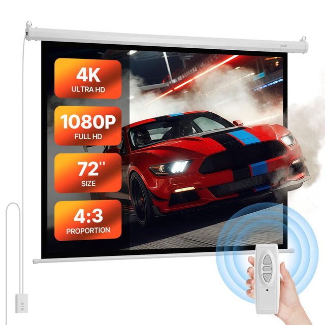 4K ULTRA HD  
1080P FULL HD  
72" SIZE  
4:3 PROPORTION