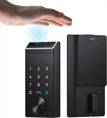 eufy - FamiLock E35 Thumb-Turn Smart Lock Deadbolt with Palm Scan for keyless entry (Compatible with Smart Devices)