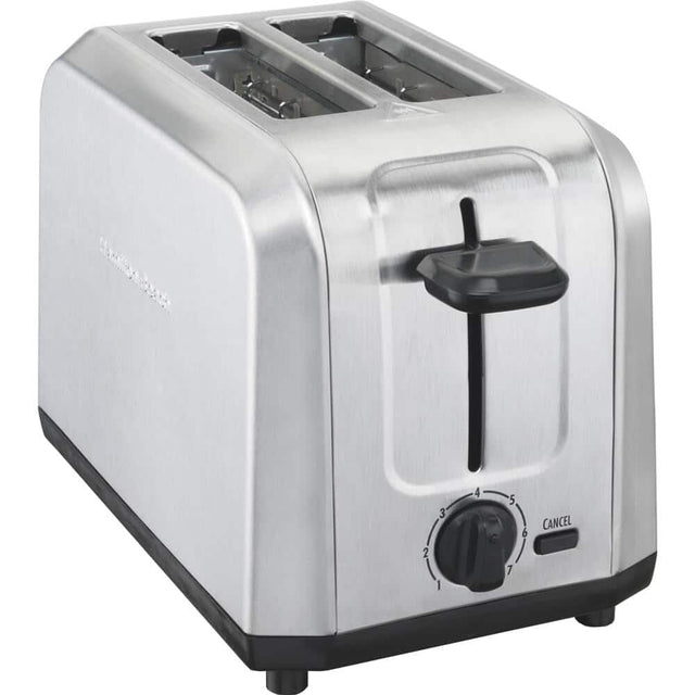 Front. Hamilton Beach - 2-Slice Toaster - Brushed Stainless Steel.