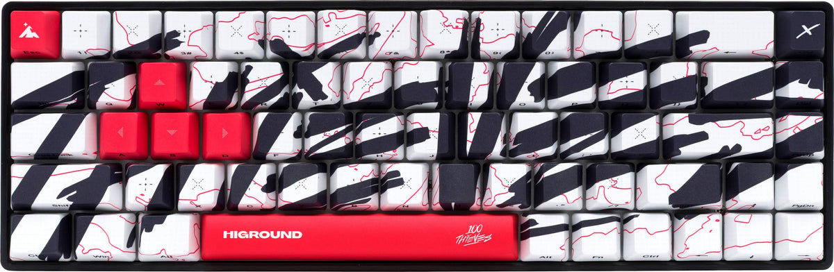 Higround - Basecamp 65HE 65% Wired Magnetic Linear Dynamic Actuation Switch Gaming Keyboard w/ Rapid Trigger & RGB - 100 Thieves - Team Issue