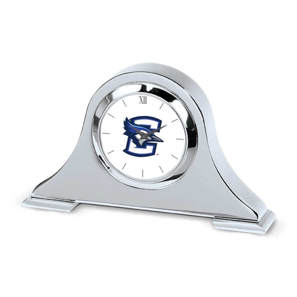Jardine - Creighton Bluejays Logo Napoleon Desk Clock - Silver