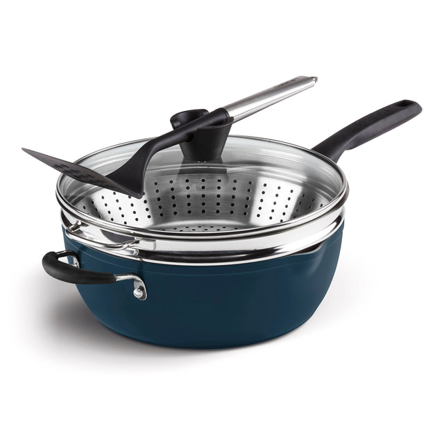 Alt View 11. Cuisinart - Preferred Pan 4-Pc Set - Nouveau Navy.