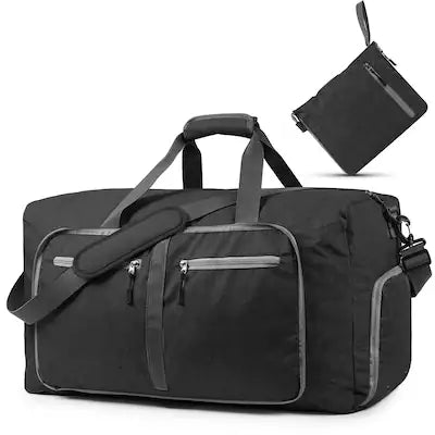 Fosmon - Duffle Bag for Travel, 65L Duffel Bag, Foldable Duffle Bag Travel Bag Gym Bag Weekender Bag With Shoe Compartment