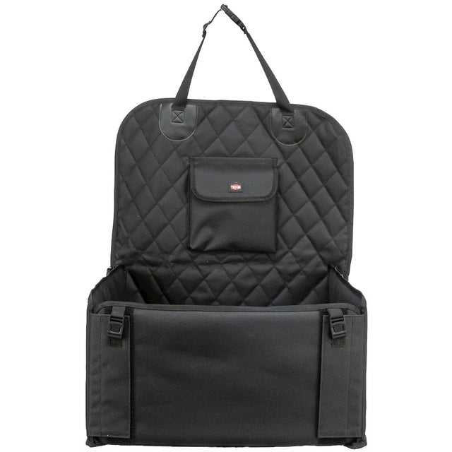 Front. TRIXIE - Pet Lite Car Seat, Dog Booster Seat, Travel Pet Bed - Black.
