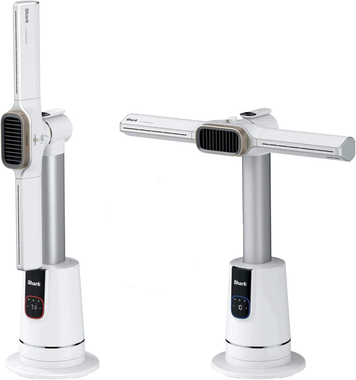 Shark - R-TH205CO TurboBlade Cool + Heat 2-in-1 Bladeless Tower Fan & Space Heater - Refurbished Excellent - White