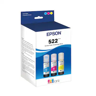 Epson - EcoTank 522 3-Pack Ink Bottles