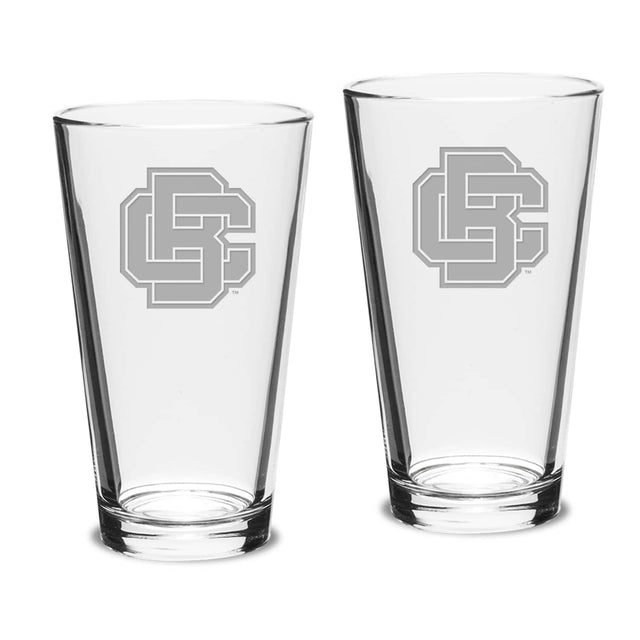Front. Jardine - Bethune-Cookman Wildcats 2-Piece 16oz. Classic Pub Glass Set - Multicolor.
