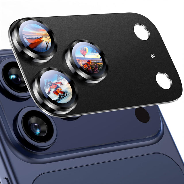Front. UUCOVER - 9H Tempered Glass Camera Lens Protector for Apple iPhone 17 Pro, Scratch Resistant, Anti-Reflective Protective Cover - Black.