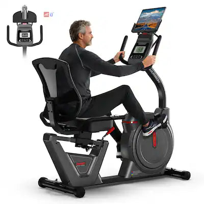 HARISON - Semi Commercial Magnetic Recumbent Exercise Bike, 450LB Capacity for Seniors Adults (BBB51AA)