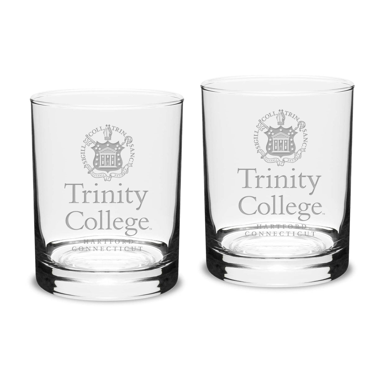 Jardine - Trinity Bantams 14oz. 2-Piece Classic Double Old-Fashioned Glass Set - Multicolor