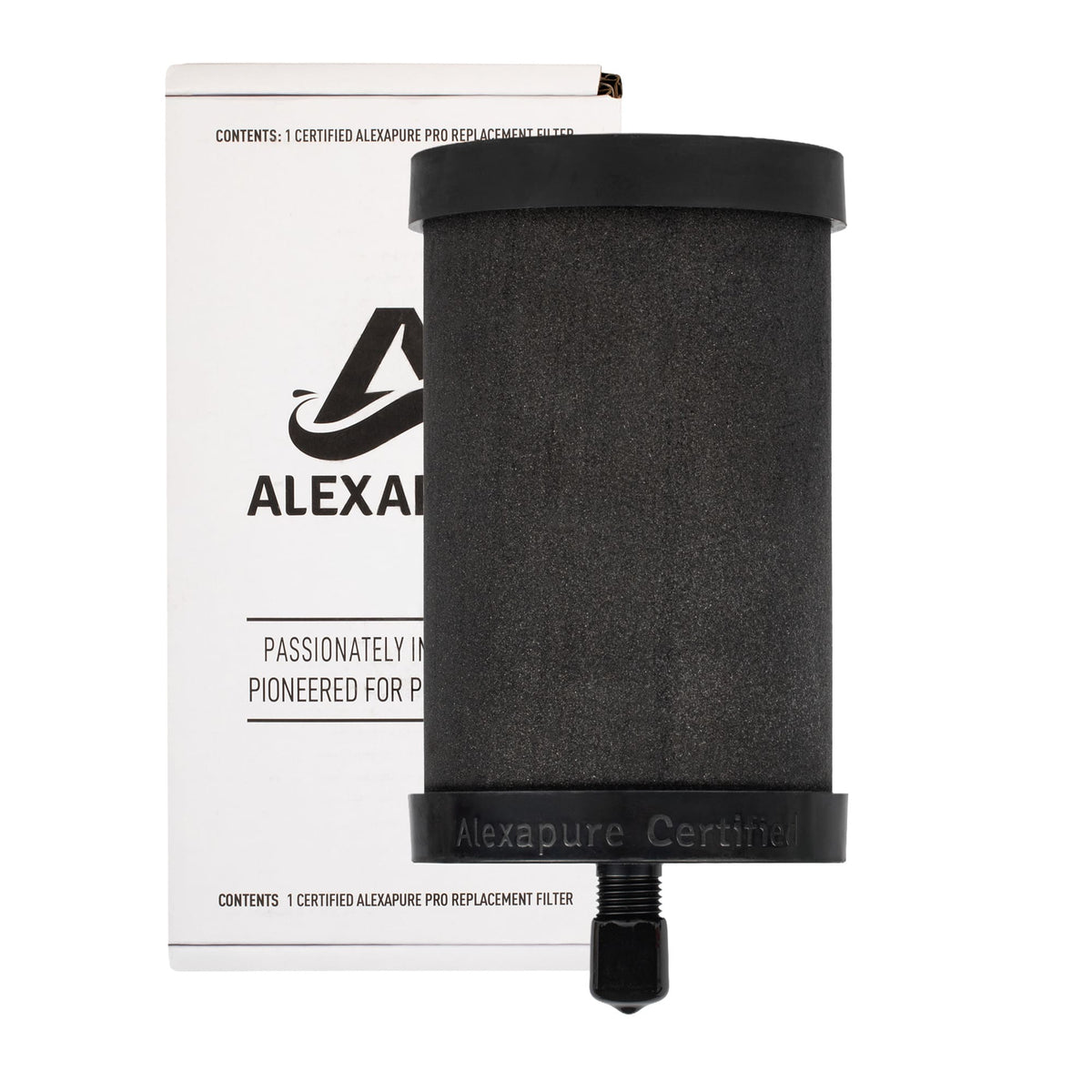 3M - Alexapure Pro 2387 Genuine Replacement Water Filter Black-Made in USA (1 Pack)