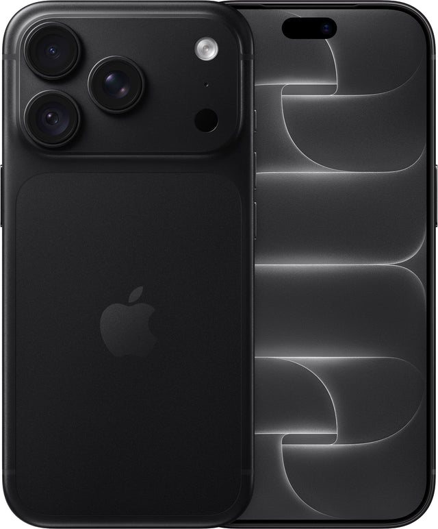 Front. Apple - iPhone 18 Pro 2TB - Black.