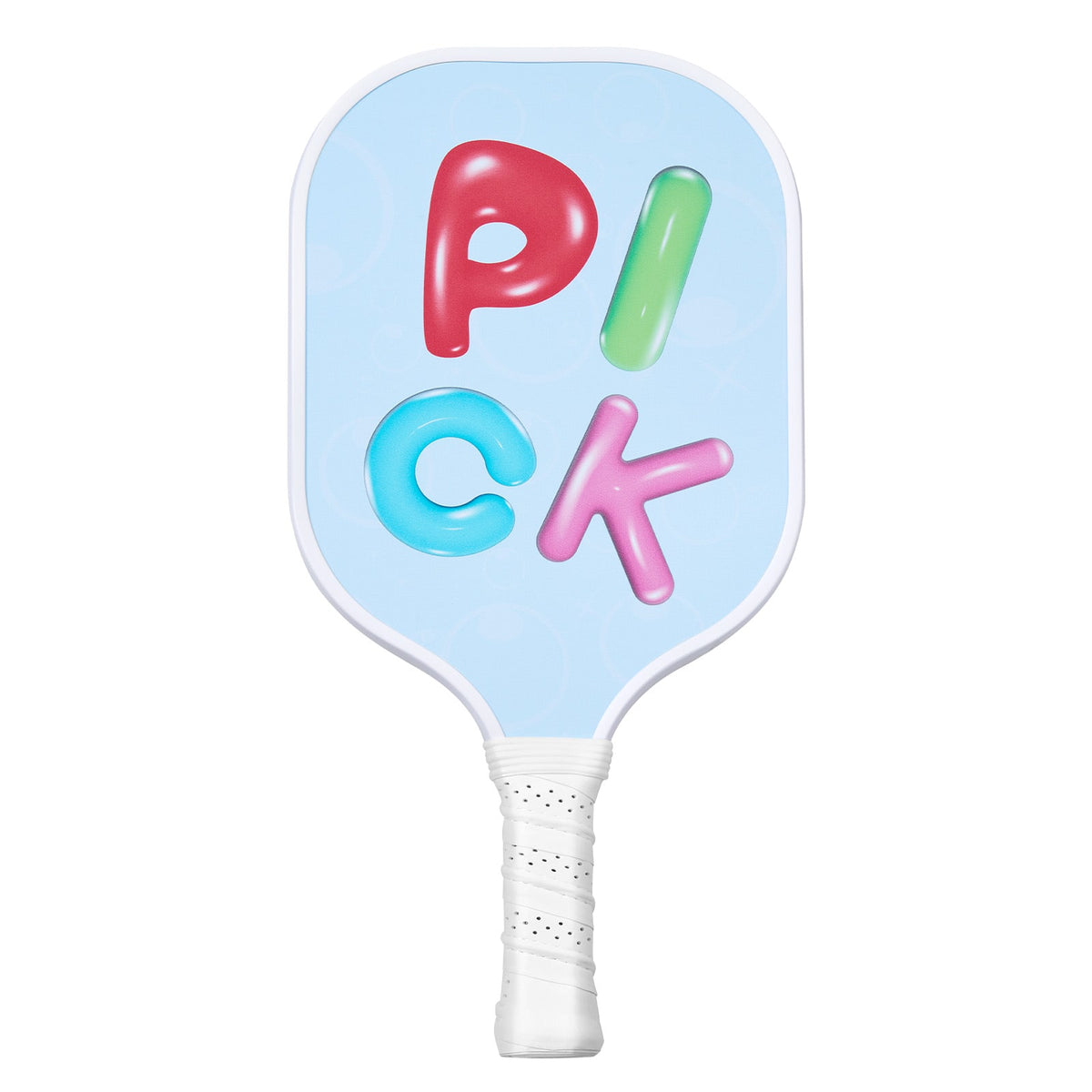 VEVOR - Kids Pickleball Paddle, Lightweight Youth Pickleball Paddle with Small Grip and Cute Pattern - light blue