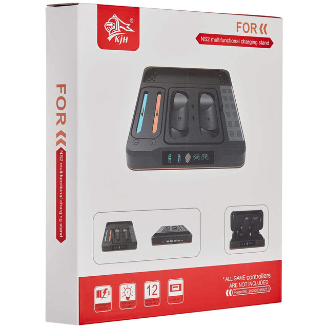 FOR NS2 multifunctional charging stand  
NS2 multifunctional charging stand  

*ALL GAME controllers ARE NOT INCLUDED  
Patent No: 20253038827