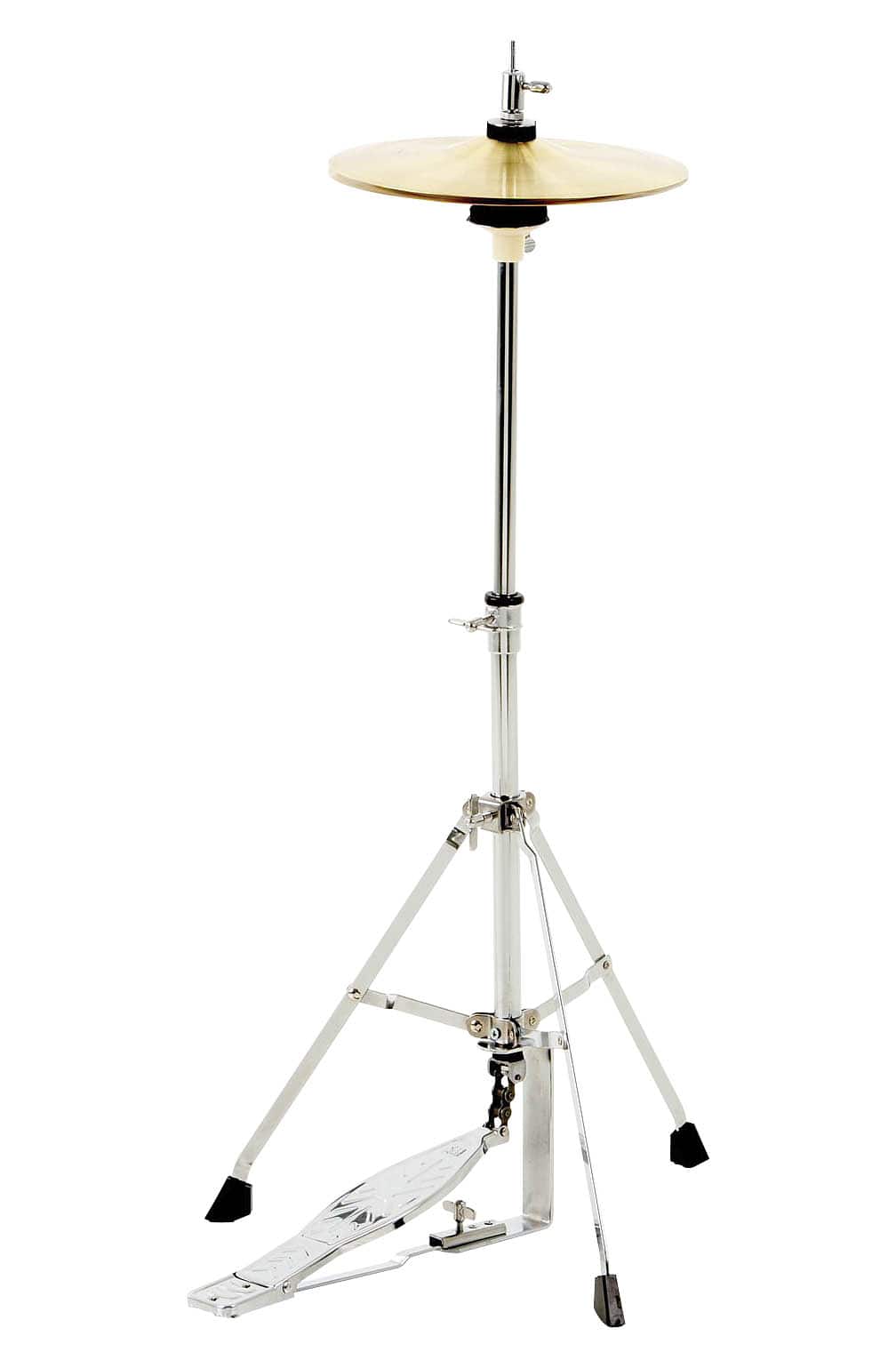 CB Percussion - Junior-Size Hi-Hat Stand with Pair of 10-Inch Cymbals for Junior Drum Kits, Complete Cymbal and Percussion Hardware Set