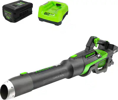 Greenworks - 80-Volt 750 CFM Cordless Handheld Blower (1 x 2.5Ah Battery and 1 x Charger)