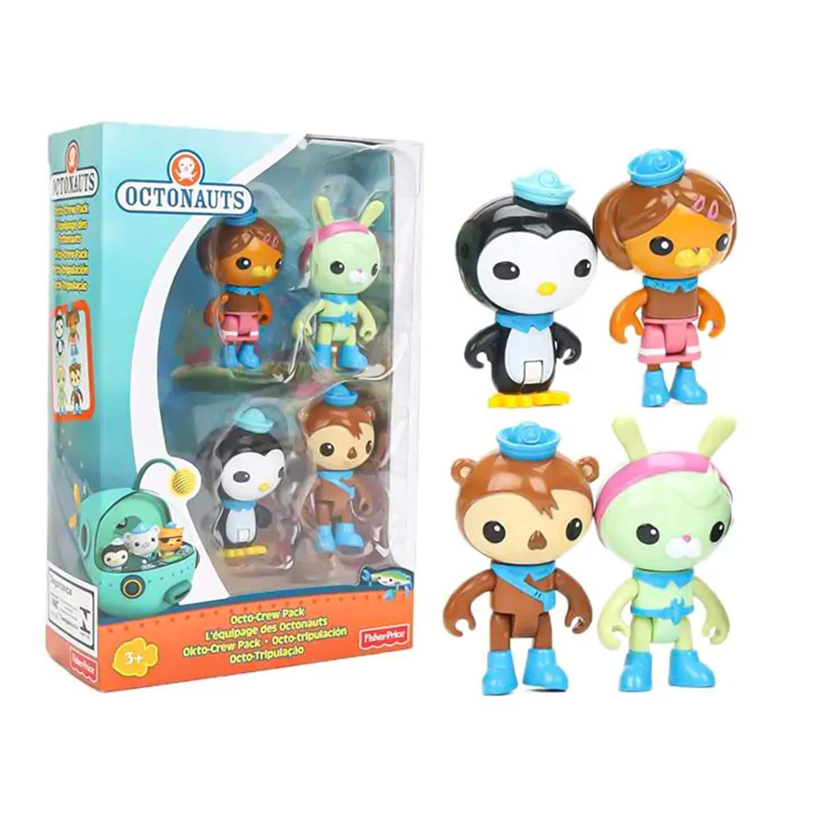 Fisher Price - Fisher-Price Octonauts Octo Crew Figure 4-Pack - Brown