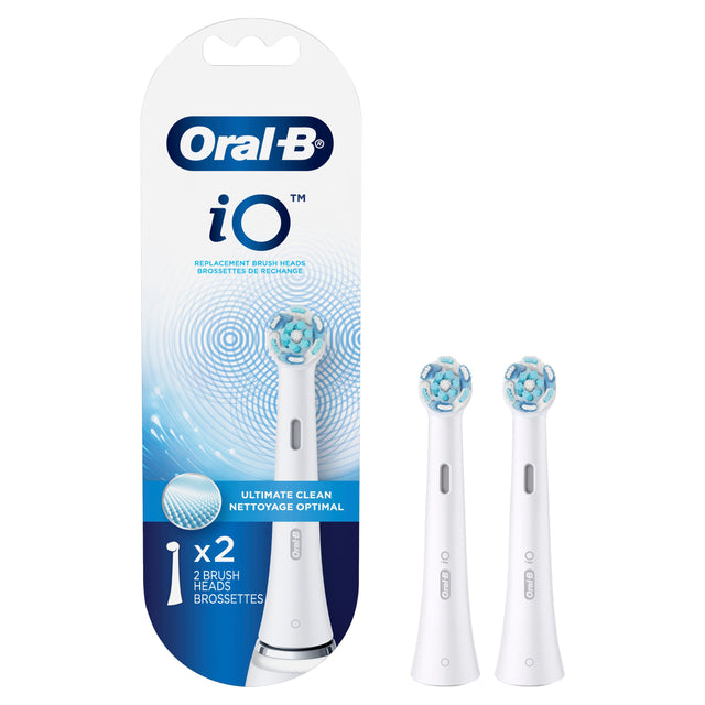 Oral-B iO™ Replacement Brush Heads  
Brossettes de Rechange  
Ultimate Clean  
Nettoyage Optimal  
x2  
2 Brush Heads  
Brossettes