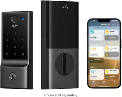 eufy - Smart Lock E31 WiFi Replacement Deadbolt Unlock with eufy App, Keypad, Smart Devices, and Fingerprint