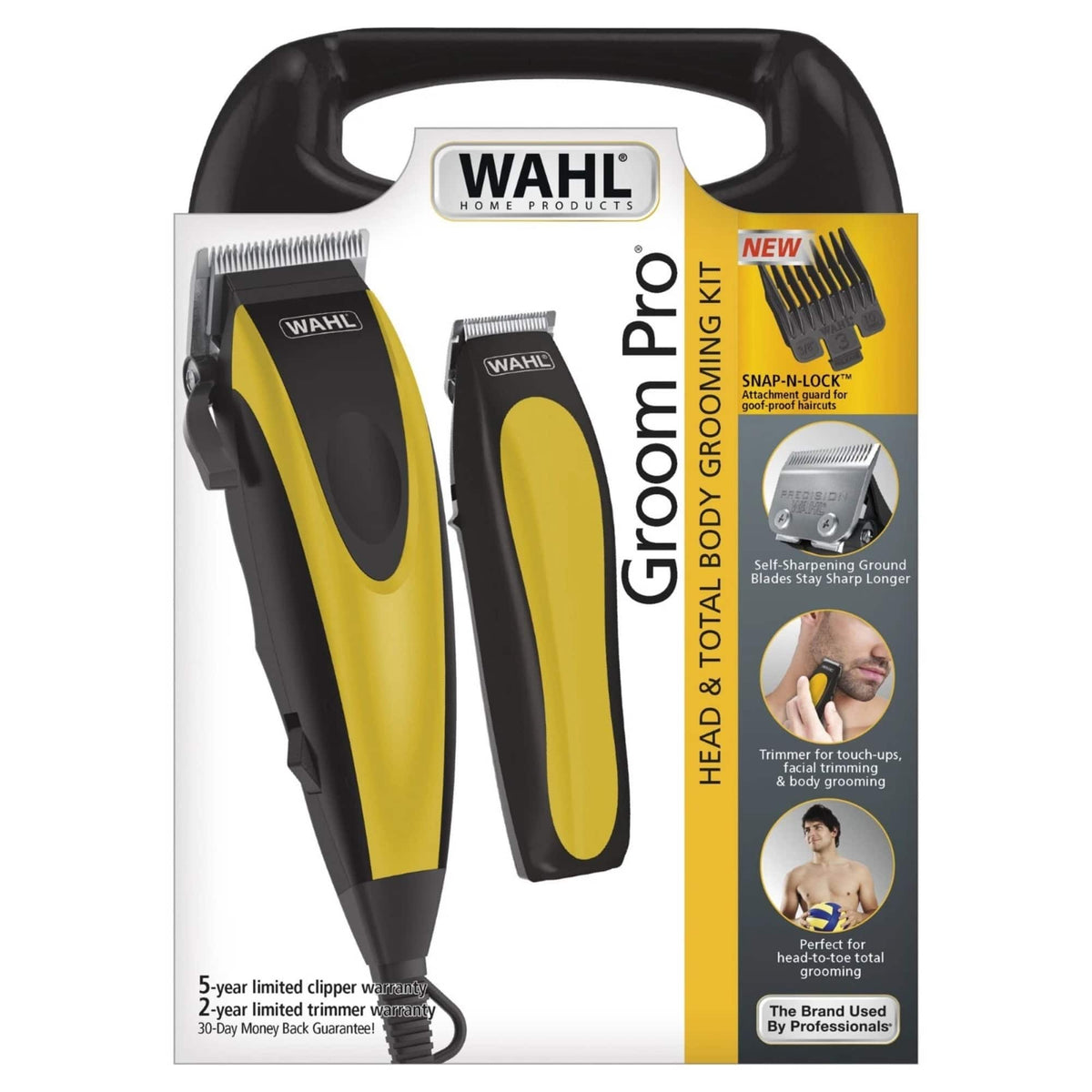Wahl - Head and Total Body Grooming Kit - Complete Clipper and Trimmer Set - 9670-1301-MI