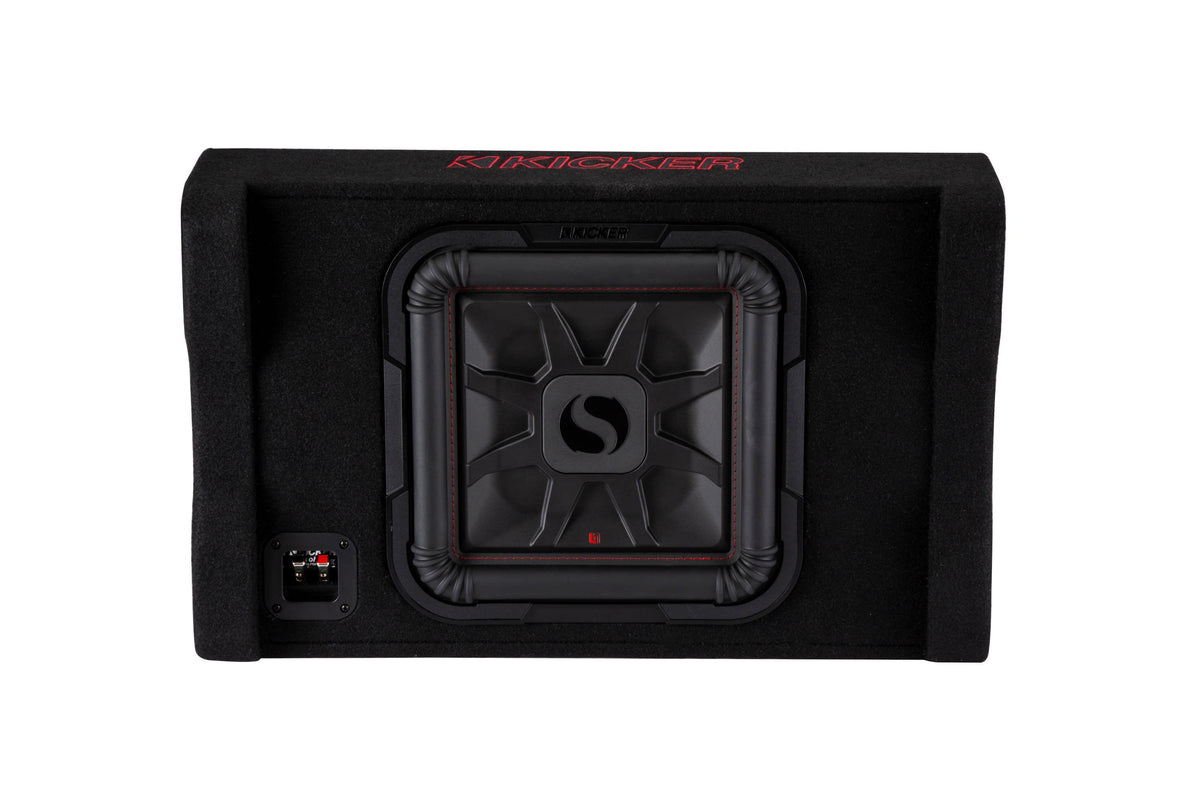 KICKER - L7T 12" 2-Ohm Down-Firing Enclosure Subwoofer - Black