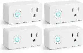 BN-LINK - WiFi Heavy Duty Smart Plug Outlet, Timer Function, Works with Alexa & Google Assistant, No Hub, 4 Pack
