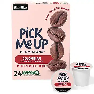 Pick Me Up Provisions™ - Colombian Coffee Keurig K-Cup Pods, Medium Roast, 24/Box