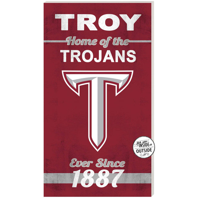 TROY  
Home of the TROJANS  

Ever Since 1887  

T OUTSIDE  
lob INSIDE