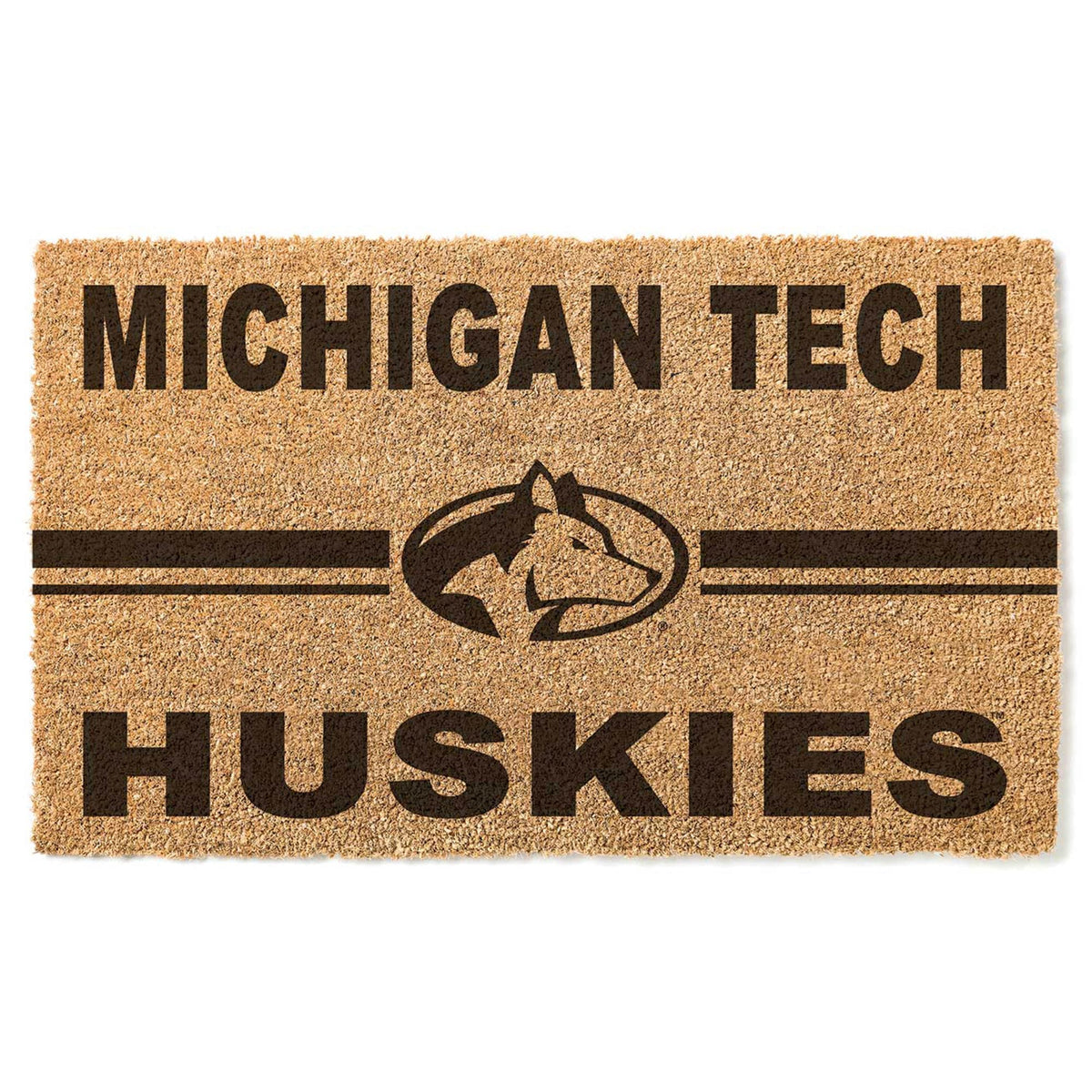 Jardine - Michigan Tech Huskies 18'' x 34'' Team Logo Doormat - Brown
