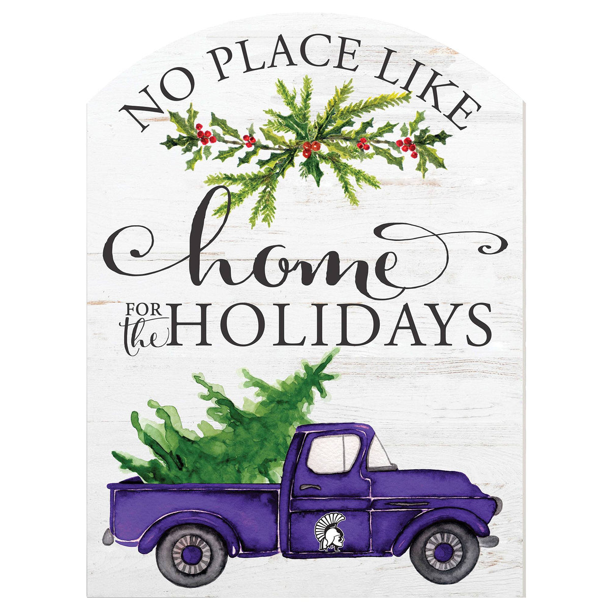 Jardine - Winona State Warriors 16'' x 22'' Holiday Marquee Sign - White