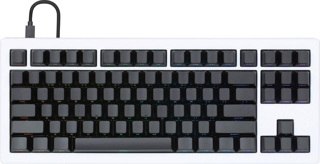 The text on the image is a keyboard layout, which shows the positions of the keys on the keyboard. It is not possible to group or correct the text without understanding the context or purpose of the layout.
