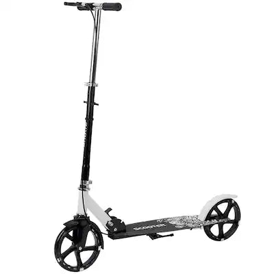 Topteng - Foldable Kick Scooter for Adult & Teen–8" Luminous PU Wheel,Dual Brakes,Anti-Slip Deck,Height Adjustable,Fit for Commute