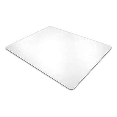 Front. Floortex - Floortex Ultimat Cleartex Carpet Chair Mat, 35" x 47", Designed for Medium-Pile Carpet, Clear Polycarbonate (118927ER) - Clear.