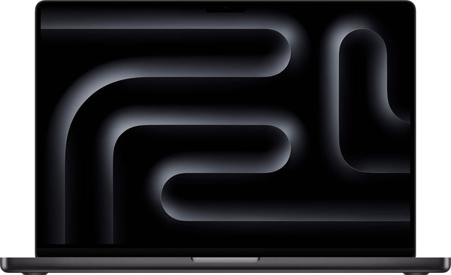 Front. Apple - MacBook Pro 16-inch Laptop - Apple M4 Pro chip Built for Apple Intelligence - 48GB Memory - 512GB SSD - Space Black.
